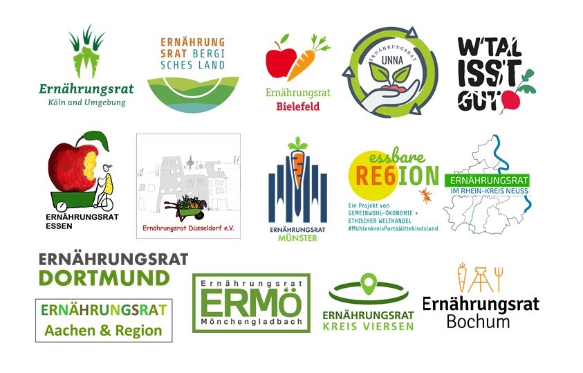Logos Ernährungsräte NRW